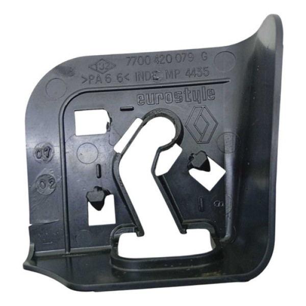 Suporte Moldura Banco Traseiro Esquerdo Renault Clio 2008 Cinza