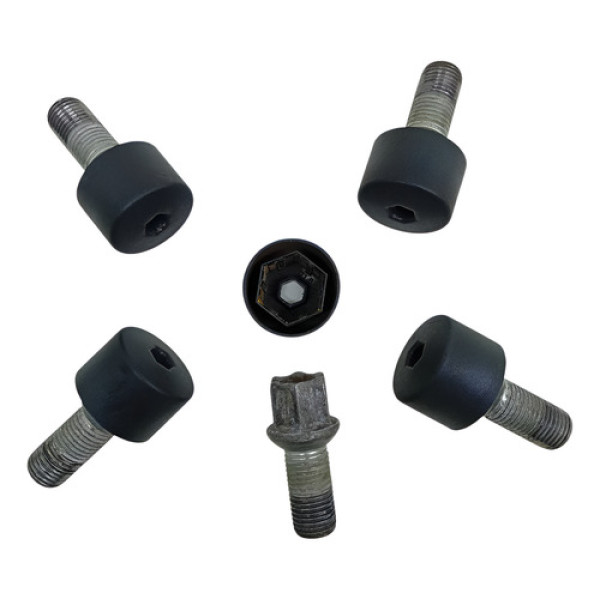 Jogo Parafuso Roda Com Tampa Vw Bora 2008 2011