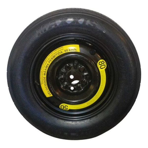 Estepe Fino 155/9016 05 Furos Hyundai/kia Original Preto