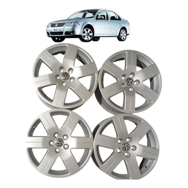Jogo Rodas Originais Vw Bora Golf Aro 16 5 Furos